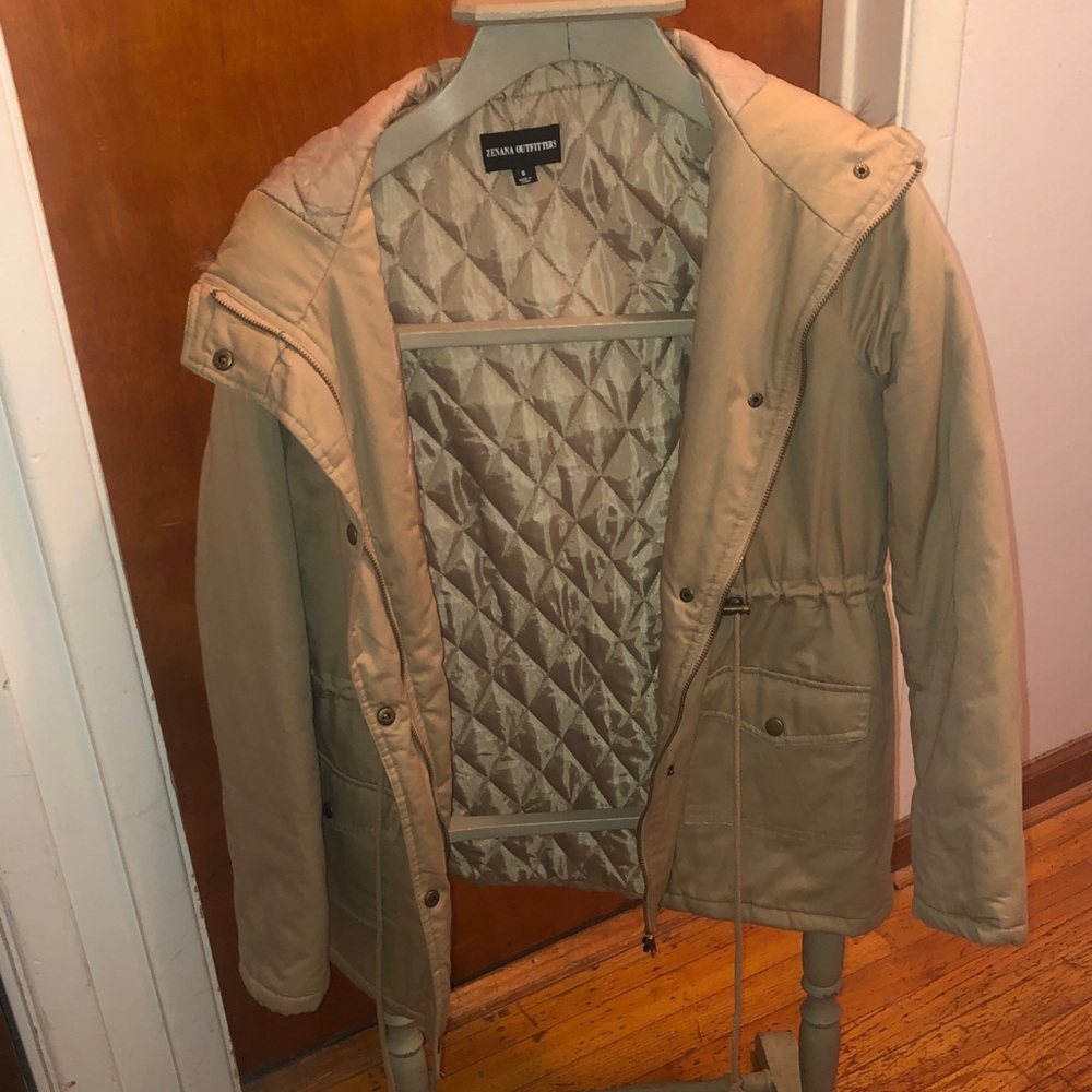 Zenana Outfitters Men's Tan Lightweight Jacket